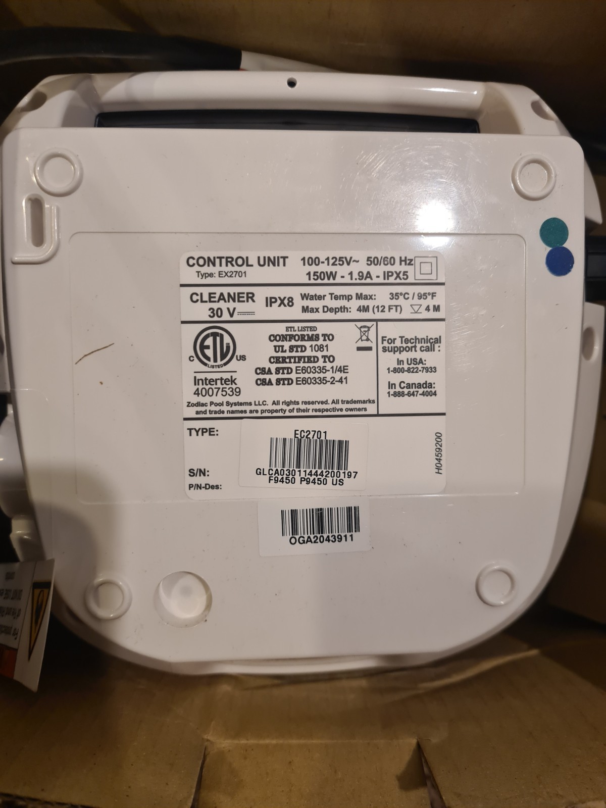 Zodiac Polaris 9450 Sport 4WD Robotic Inground Pool Cleaner w/ Caddy Part F9450