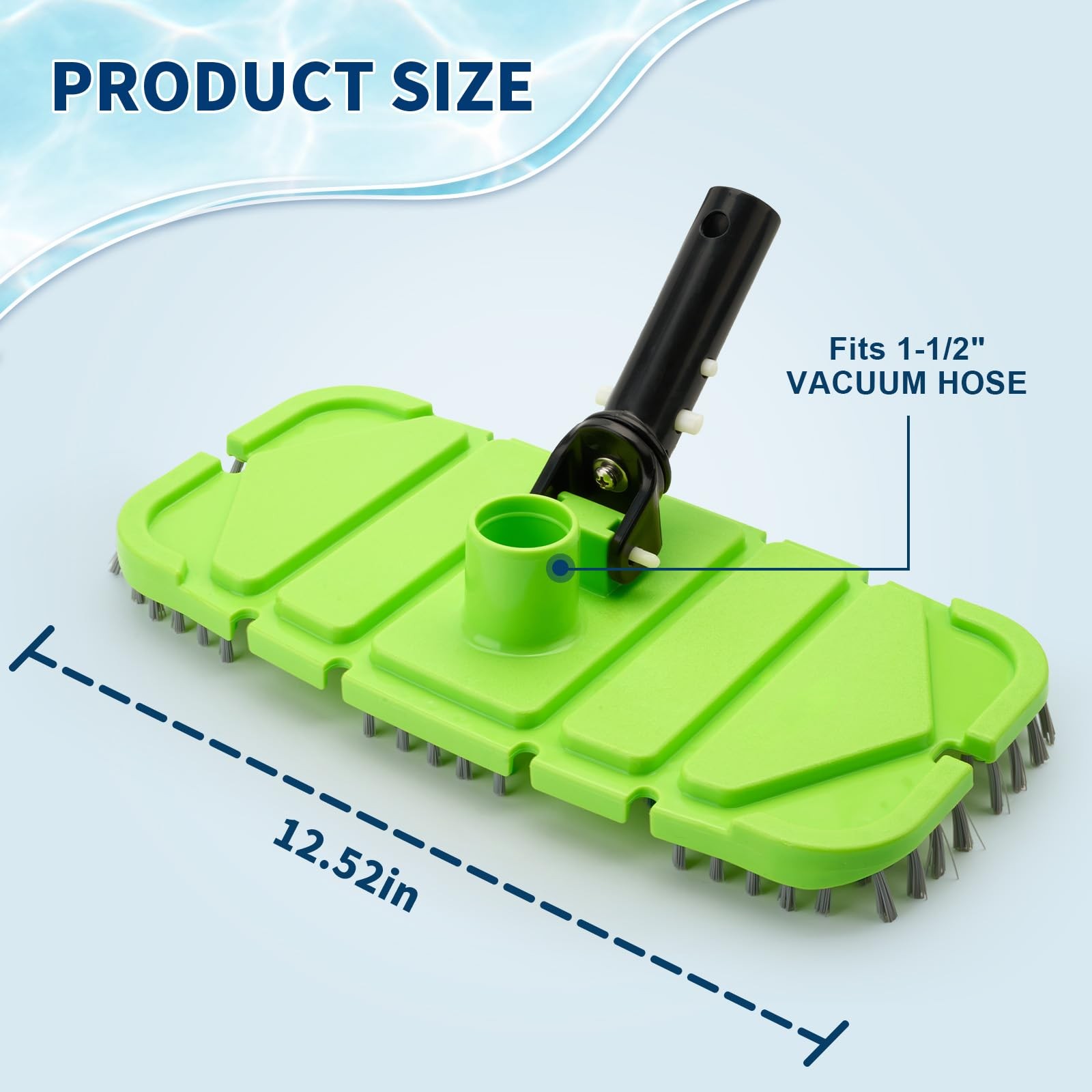 Pool Vacuum Head with Brush,Weighted & Flexible Body,for…