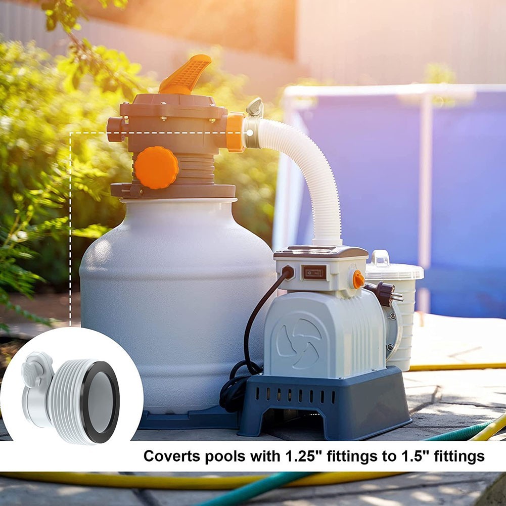For Intex Hose Adapter B Pool 1.25in – 1.5in Pump Part Conversion Replacement