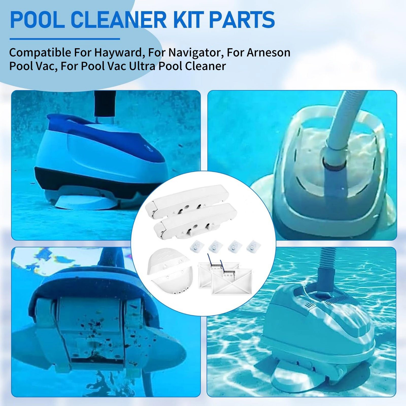 New Pool Cleaner Kit Compatible For Hayward Navigator Pool Vac Ultra Pool
