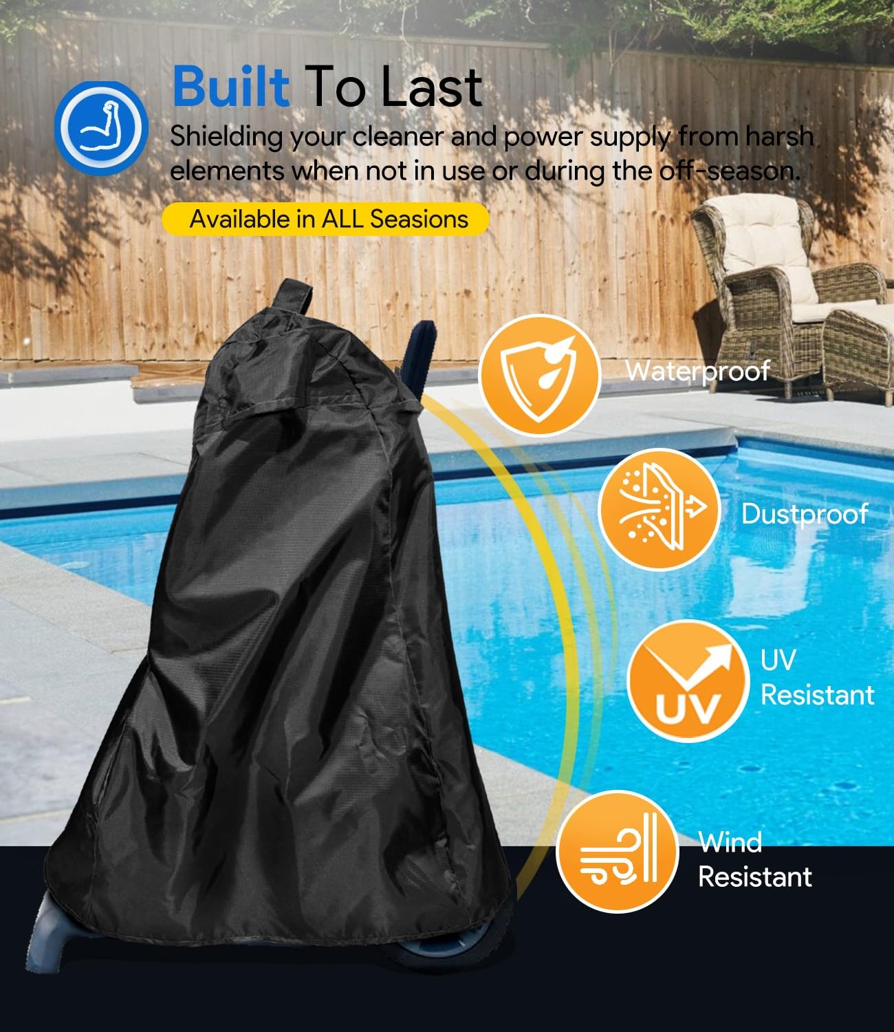 Premium 9991795-R1 Universal Swimming Pool Cleaner Classic Caddy Cover Replac…