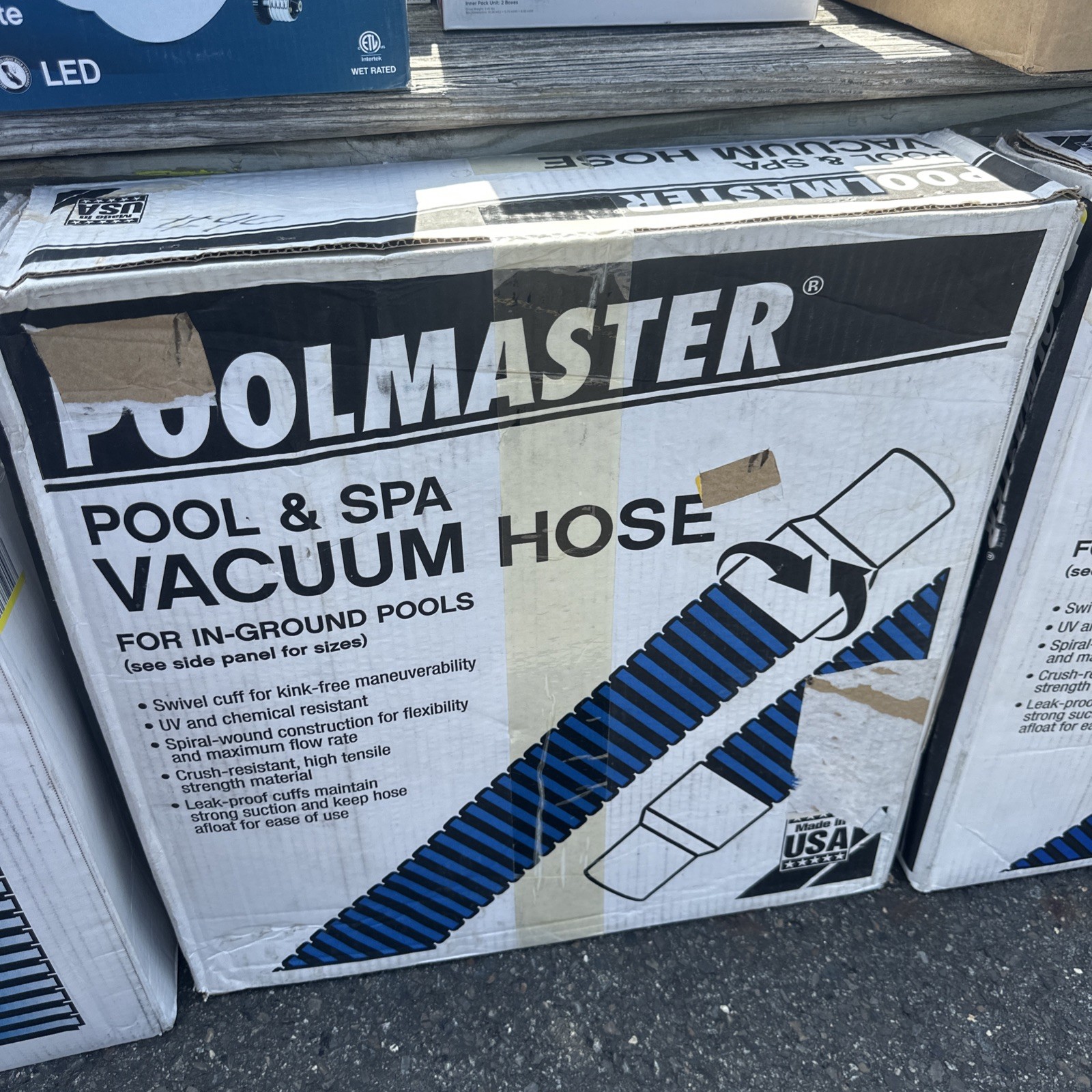 Poolmaster 33435 In-Ground Pool Vacuum Hose – Blue 1-1/2 Inch Heavy Duty