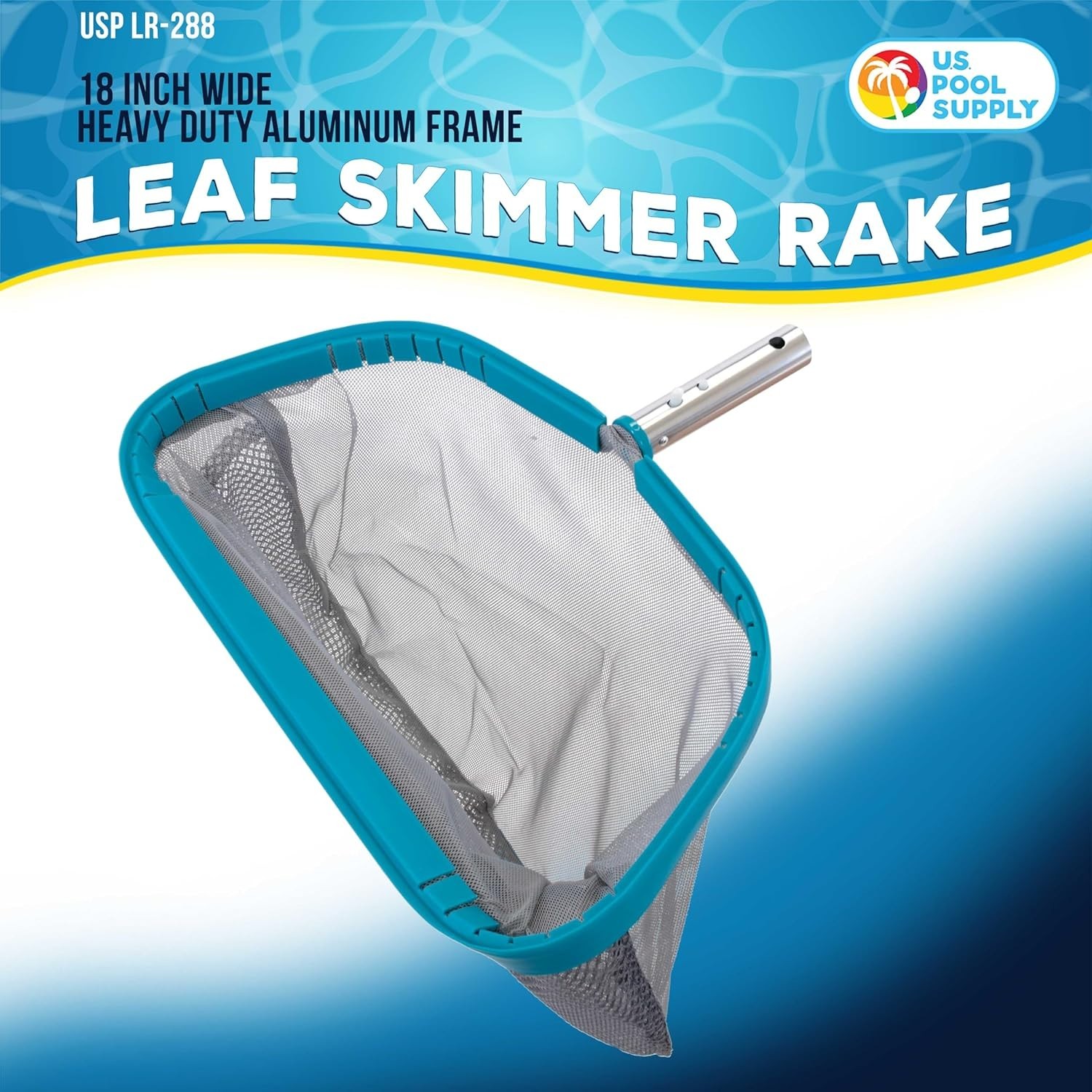 18&Prime; Heavy Duty Pool Net Skimmer – Fine Mesh for Optimal Cleaning