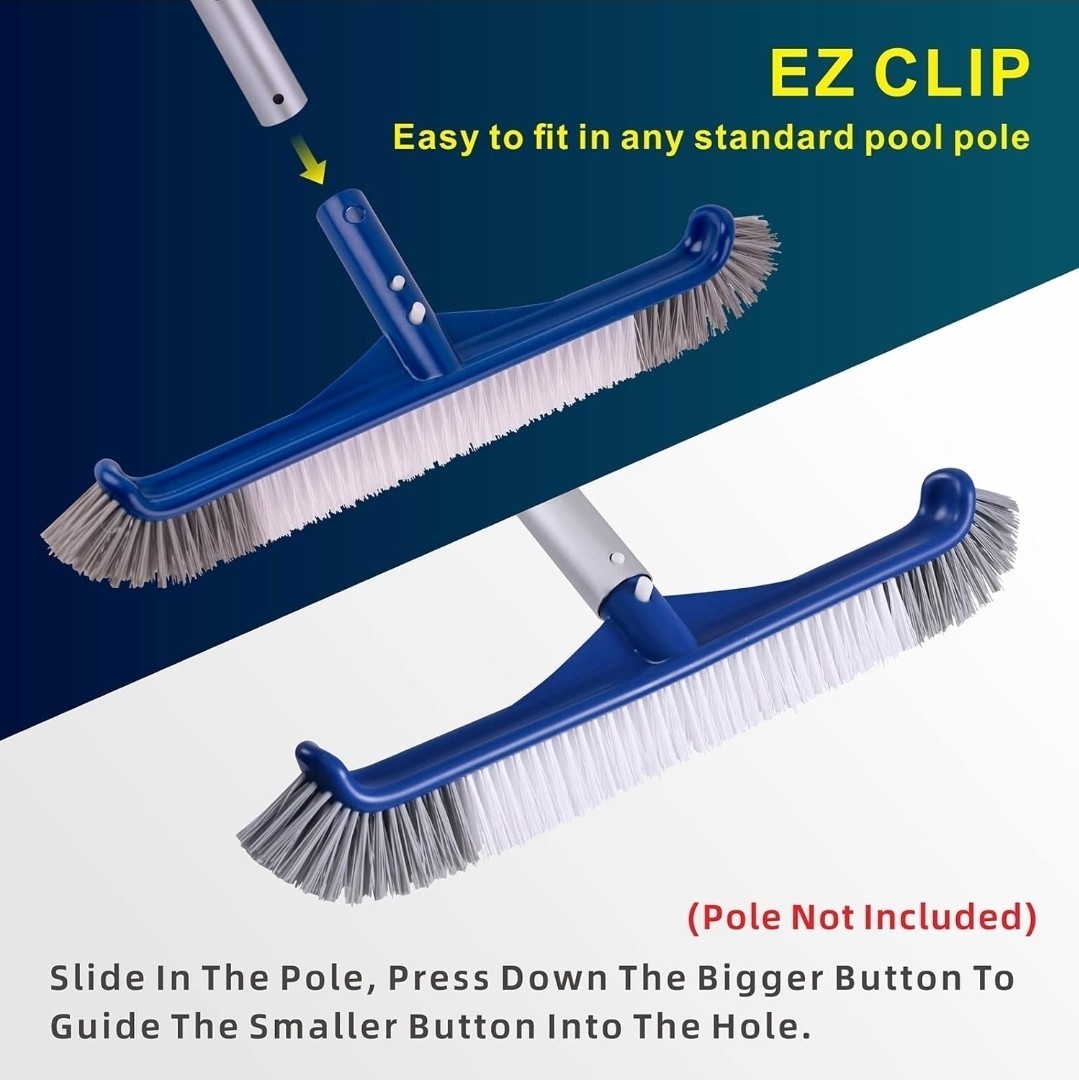 POOLAZA 17.5&Prime; Pool Brush Head for Inground & Above-Ground Pools