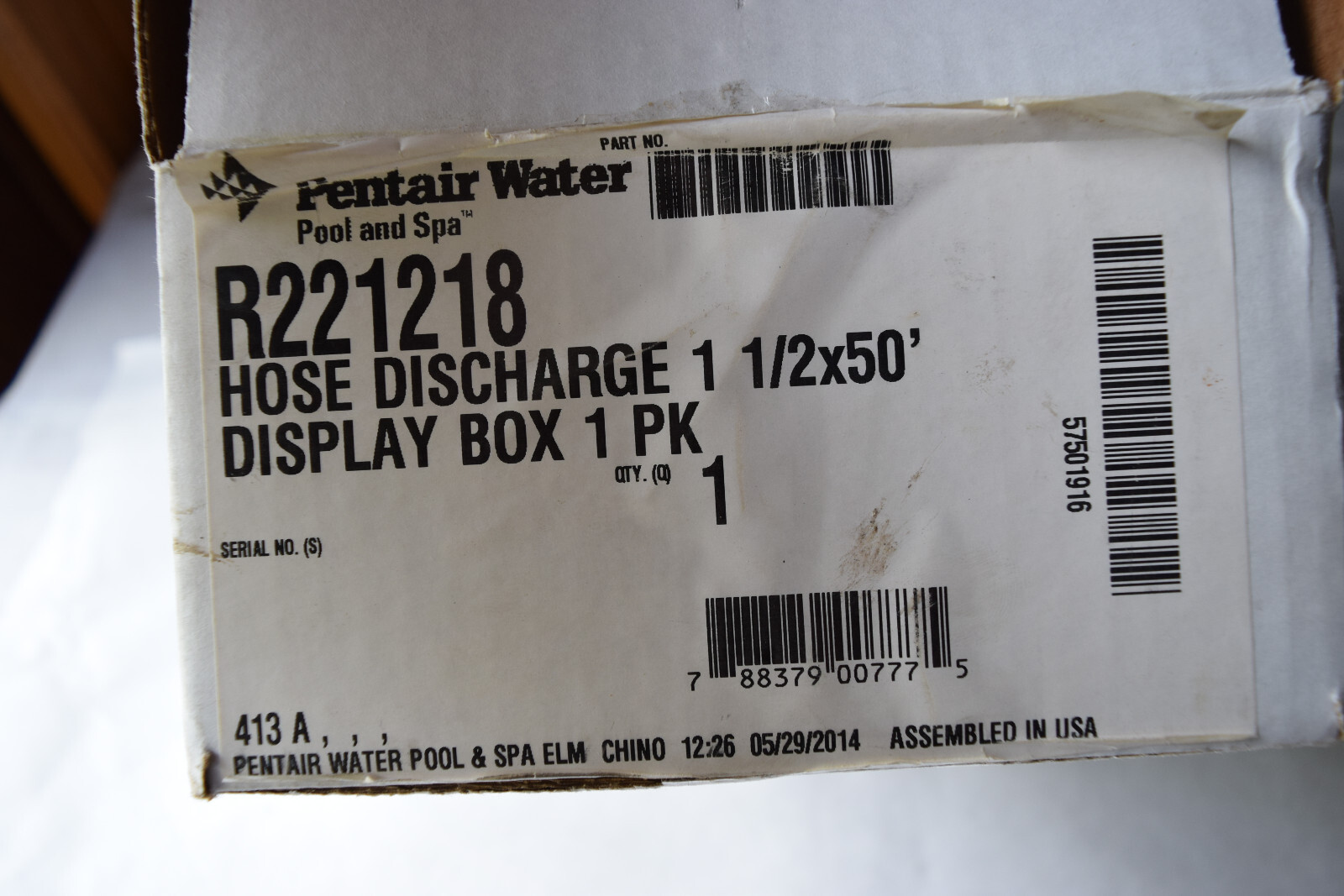 Pentair R221218 Backwash DIscharge Hose 1 1/2&Prime; x 50&prime; w/ SS clamp Commercial Qual