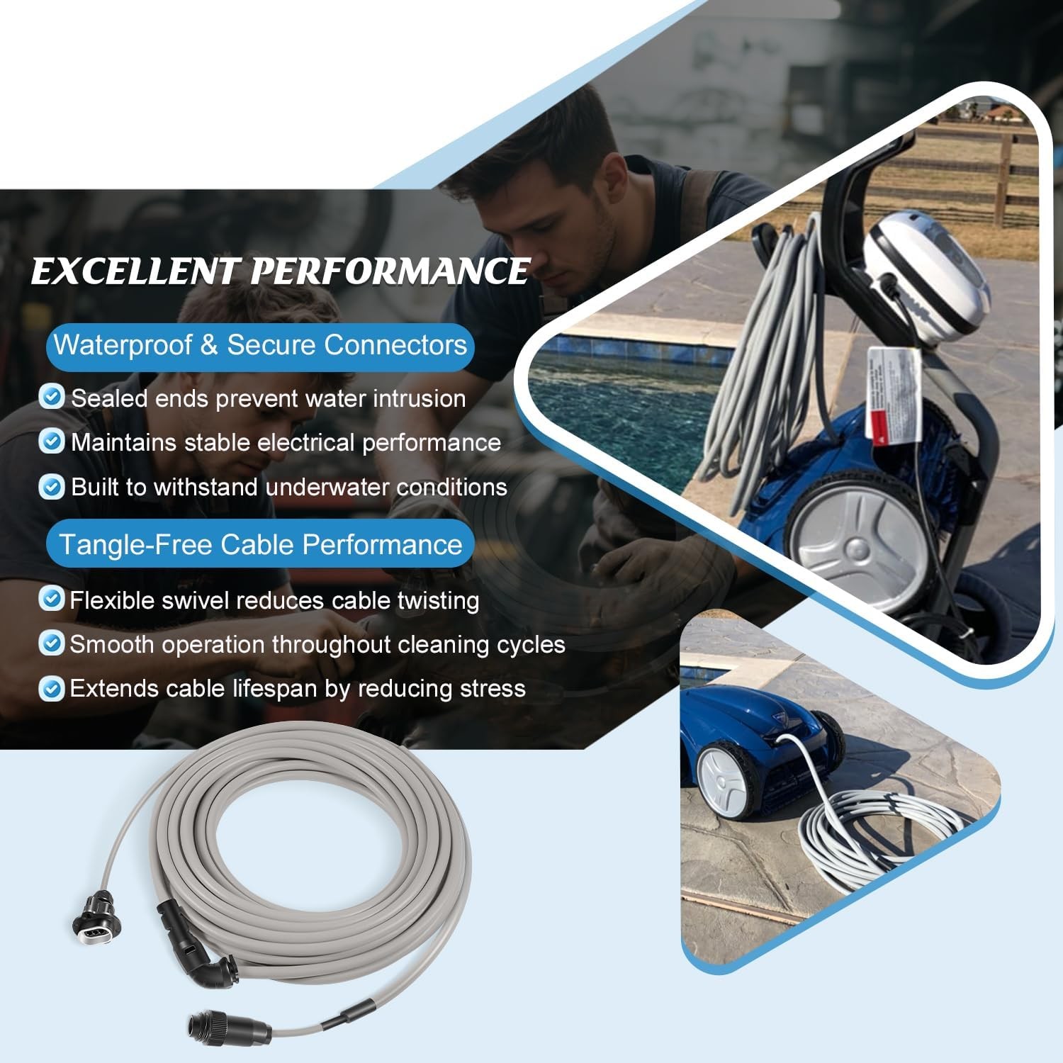 R0516800 Floating Cable For Zodiac Polaris 9300 9350 9400 9450 Pool Cleaner