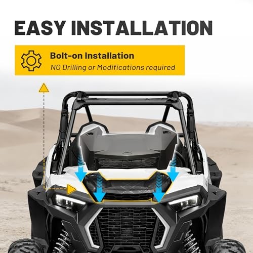 Turbo Hood Scoop Air Intake Kit Compatible with 2019-2023 Polaris RZR XP