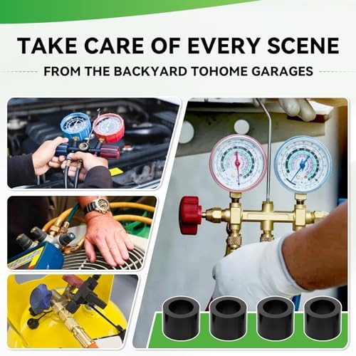 40084 HVAC Vacuum Hose Replacement Gasket for Robinair Manifold, 4PCS |