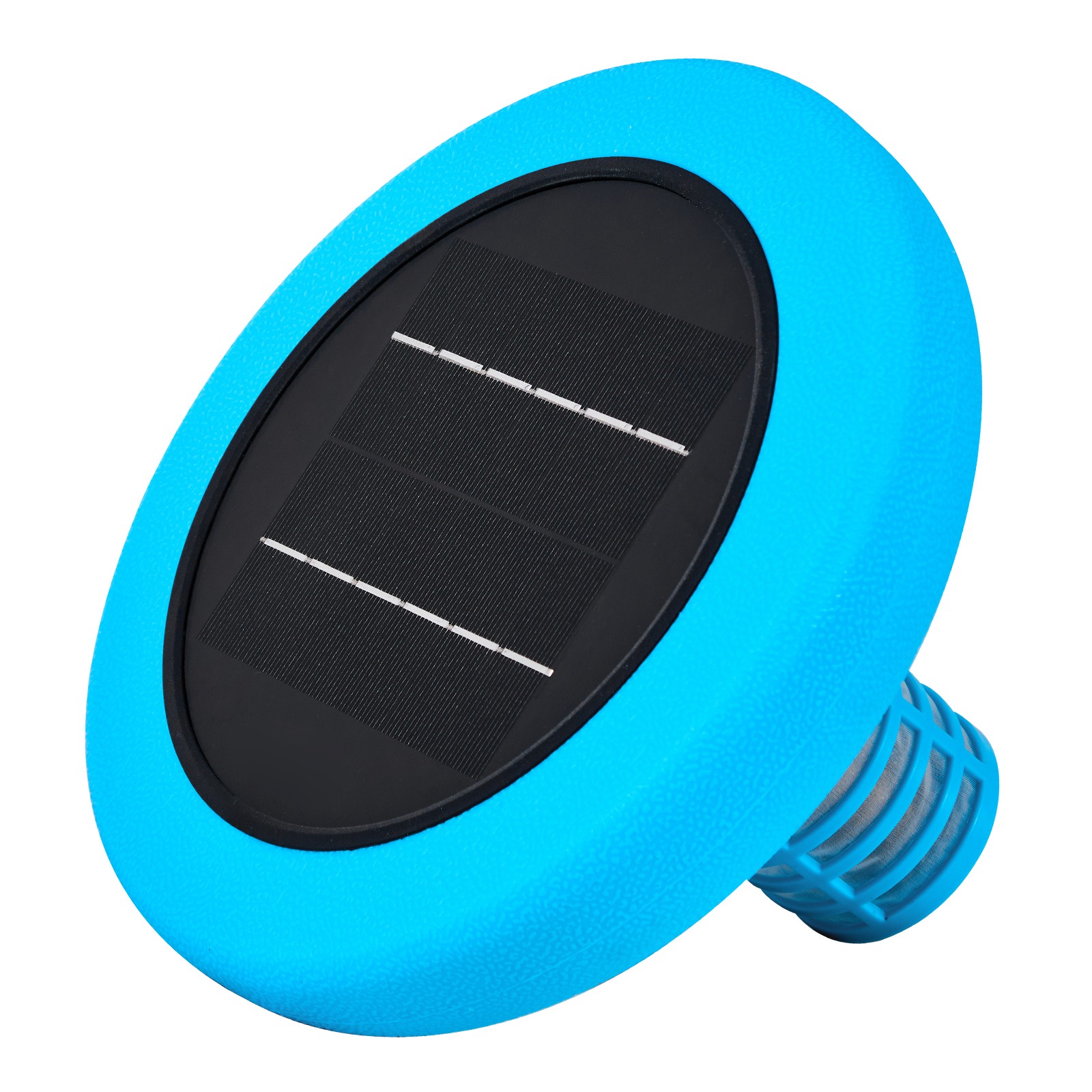 Uimoso Solar Pool Ionizer Round Copper Purifier for Pools Up to 45000 Gal, Blue