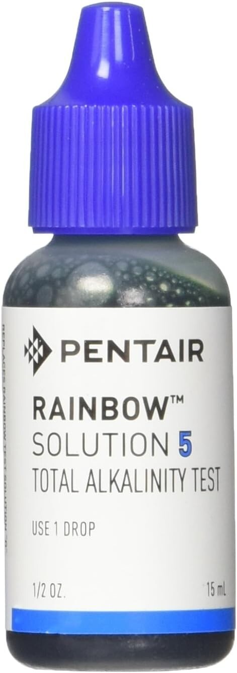 Pentair R161203 No 5 Total Alkalinity Test Solution Rainbow, 1/2-Ounce