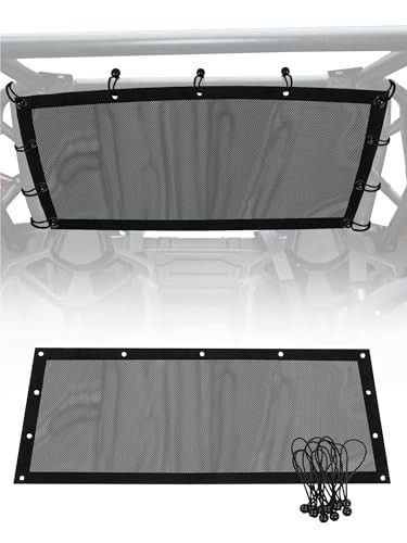 Mesh Rear Window Sunshade for UTV – Dustproof & UV-Resistant Rear Window Net,