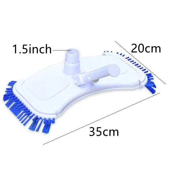 Curved Vacuum Cleaner Suction Head Swimming Pool Cleaning Brush Spas Hotel Bath