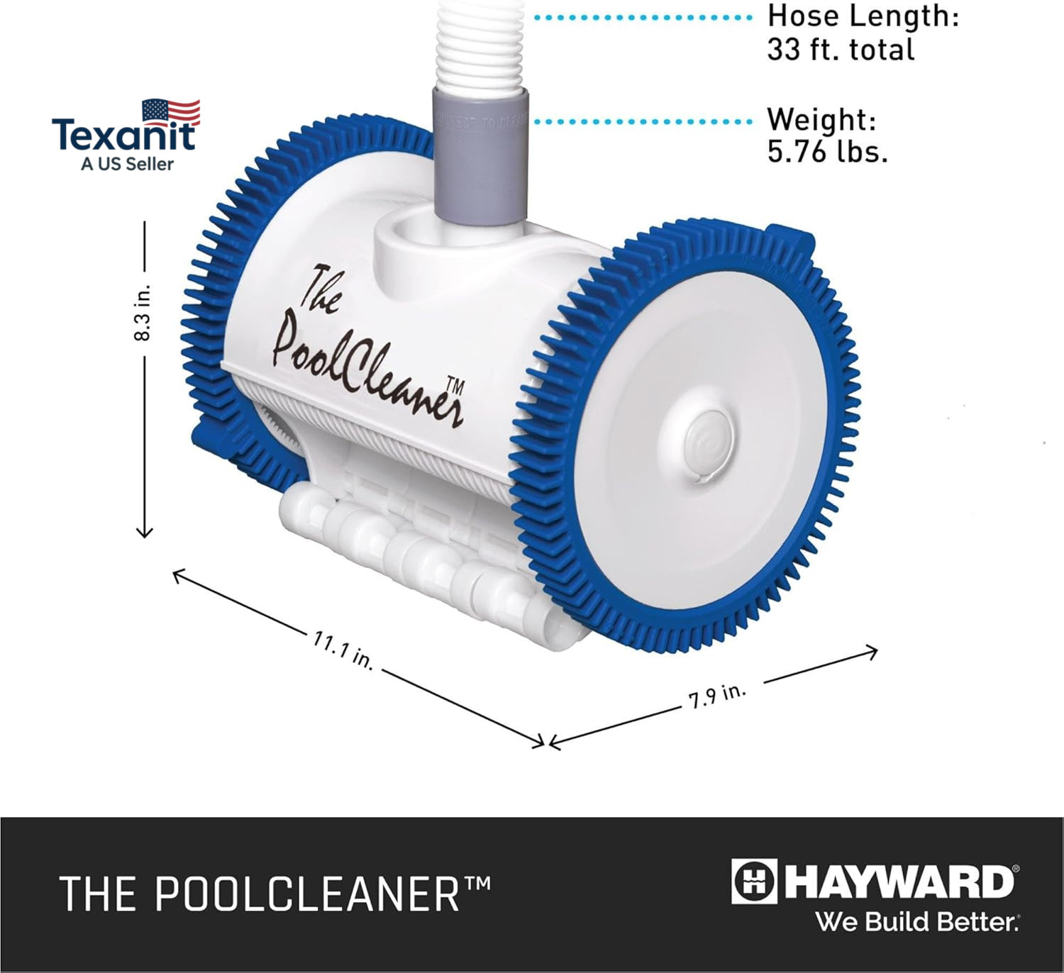 Pool Vacuum for Inground Pools Poolvergnuegen Suction Pool Cleaner (2 Wheel) Aut