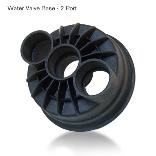 Paramount 2-Port 2&Prime; Water Valve Base (Black) Replacement Pool Part