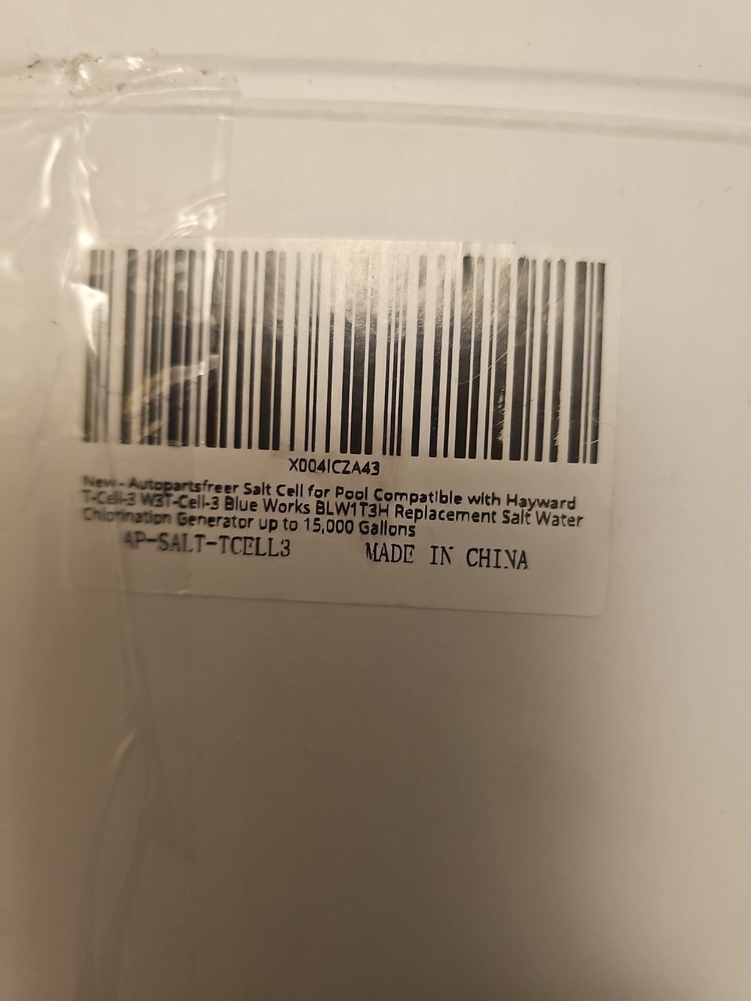 Salt cell for pool Compatible with Hayward 15000 Gal Pool Salt Filters US
