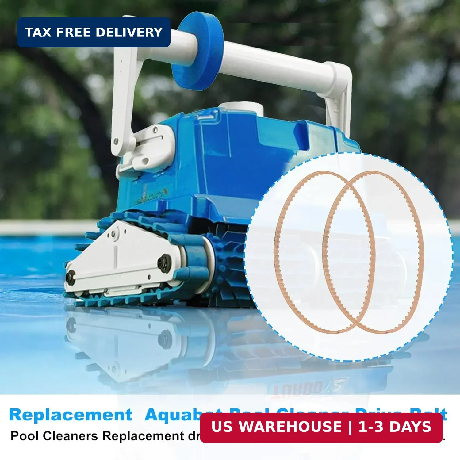 Pool Cleaner Robot Belt for Aquabot Pool Cleaner Robot Drive Belts A3302PK 3302