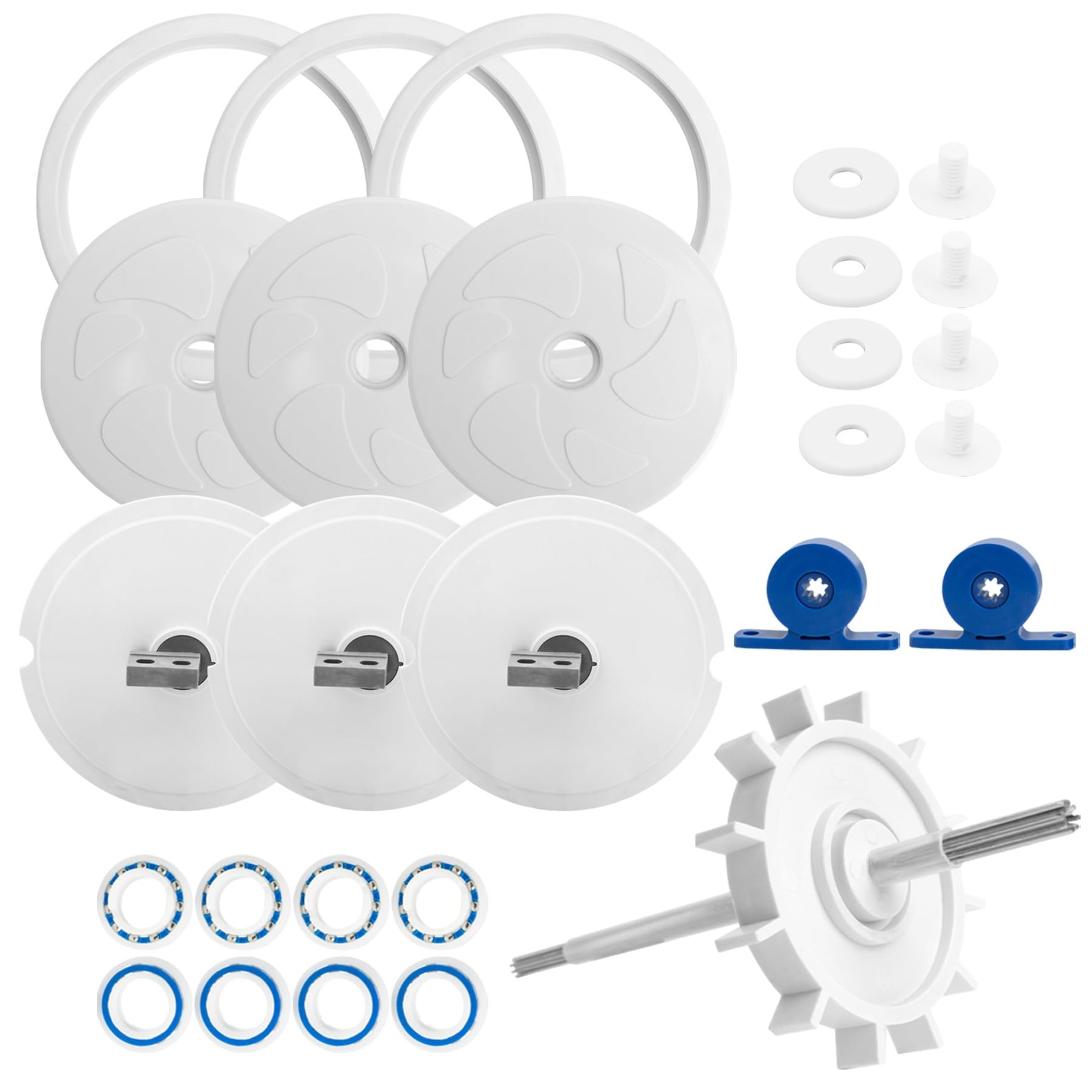 Pool Cleaner kit with 180, 280 Including 3 Pcs C6 Large Wheels,8 Pcs C60 Whee…
