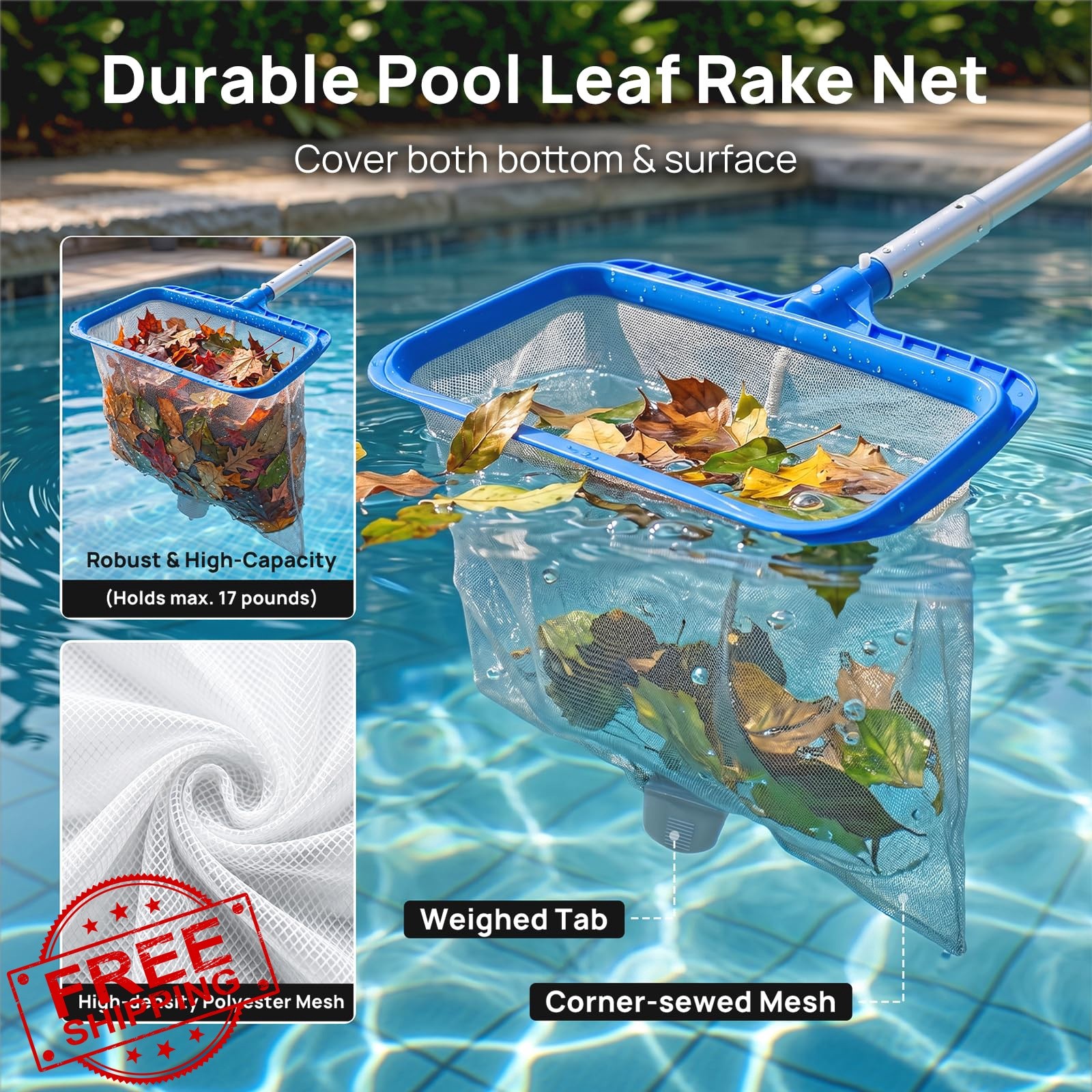 Consciot 3PCS Pool Cleaning Kit