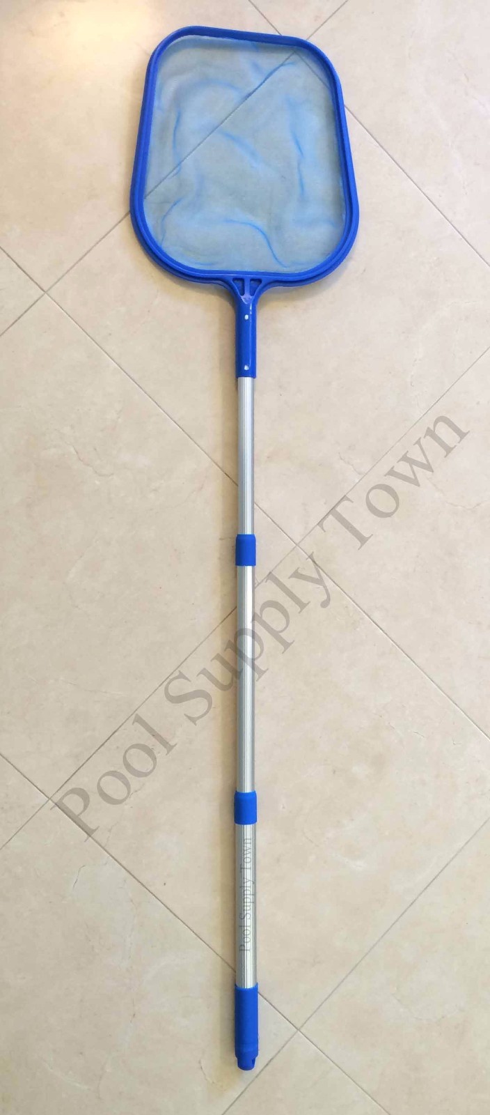 Pool Spa Hot Tub Fountain Leaf Skimmer Net with 45&Prime; Telescopic Aluminum Pole