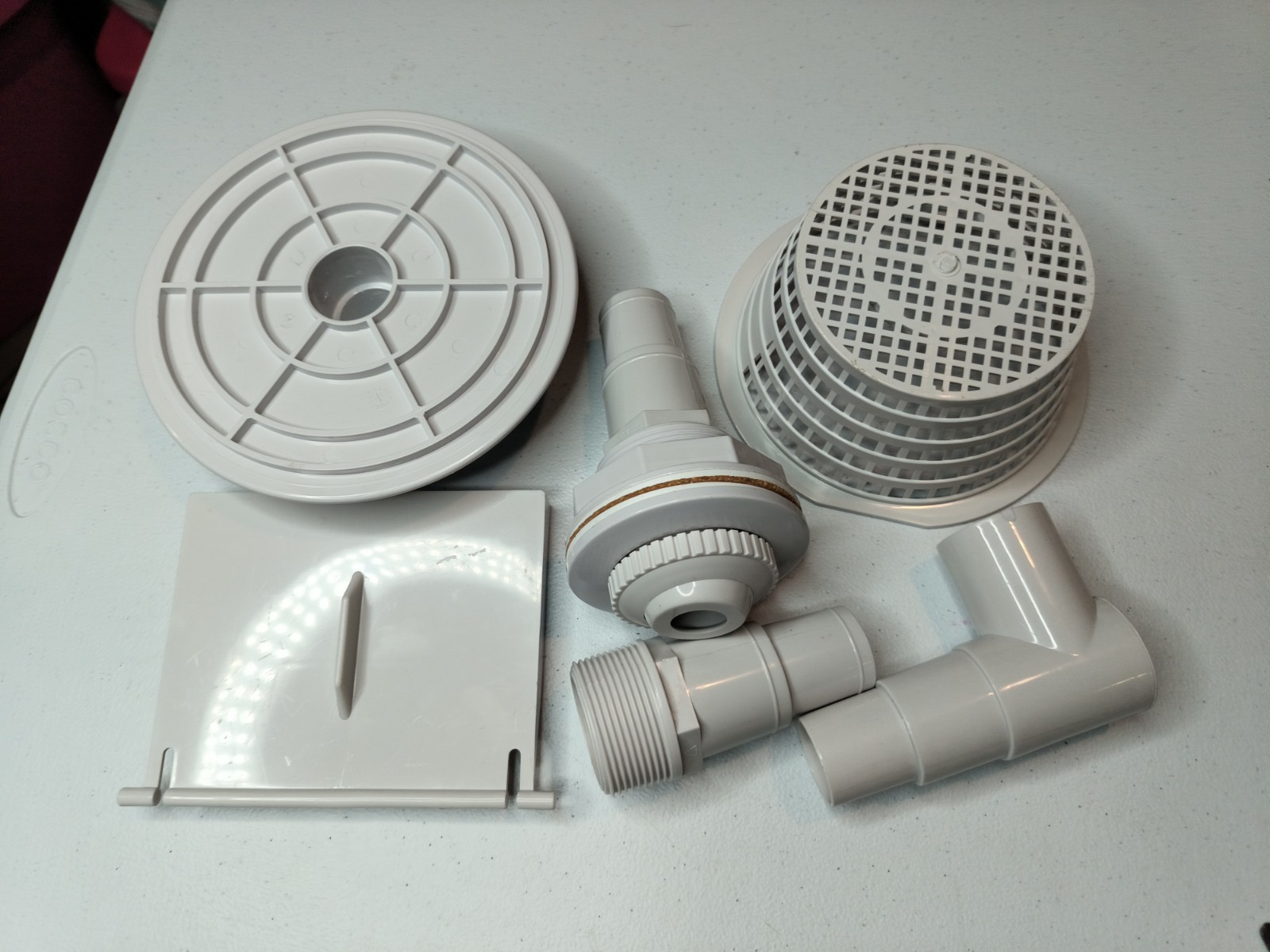 SWIMLINE HYDROTOOLS GREY Standard Thru-Wall Above Ground Pool Replacemen Parts