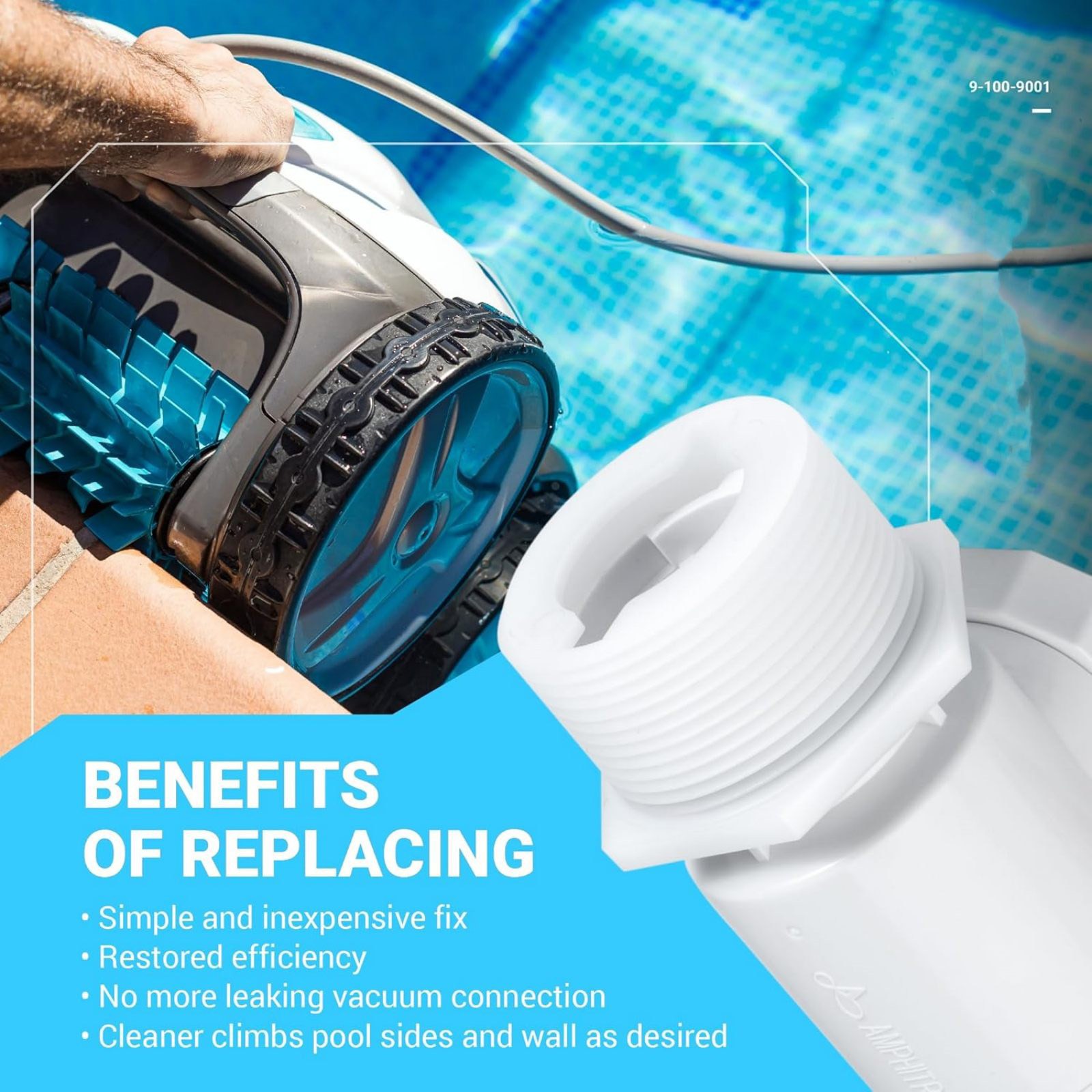 Durable Pool Cleaner Wall Fitting Connector Hose Fitting For Polaris 180 280 380