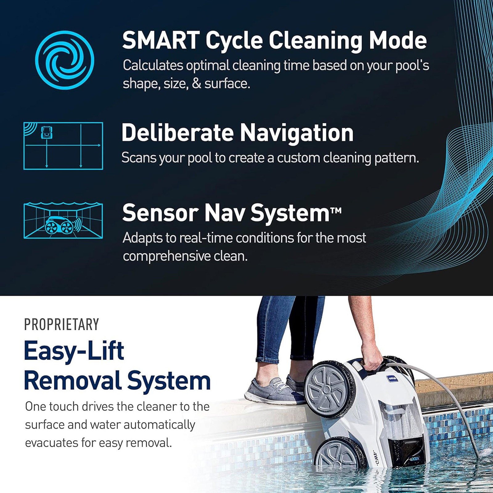 Polaris VRX iQ+ Robotic Pool Cleaner with iAquaLink Control FVRXIQP