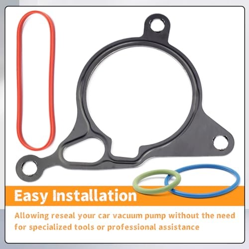 Vacuum Pump Reseal Rebuild Kit Compatible with VW & Aud A3 A4 A5 A6 Q5 Q7 1.8T