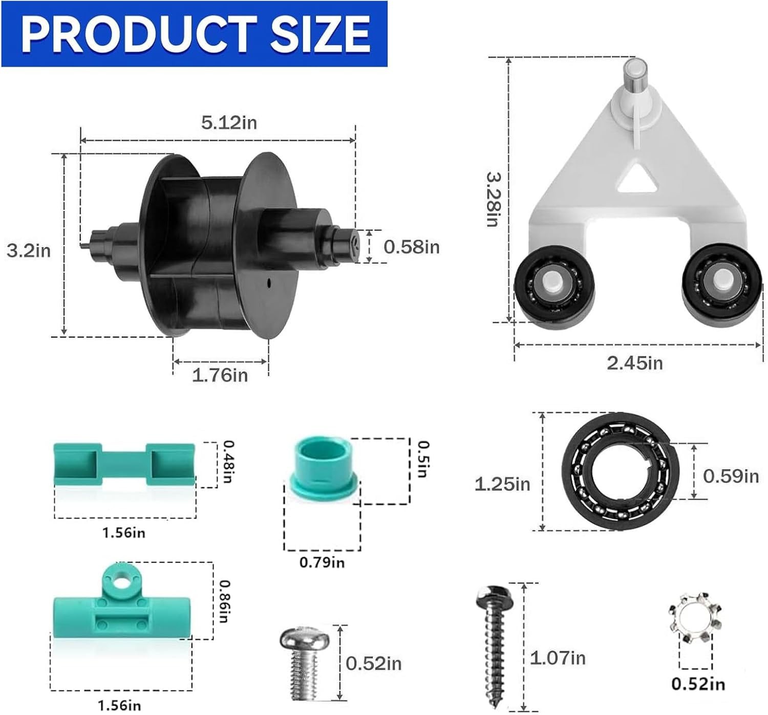 AXV417WHP Pool Cleaner Pod Swing Kit and AXV621DAT A-Frame/Turbine 25 Pack