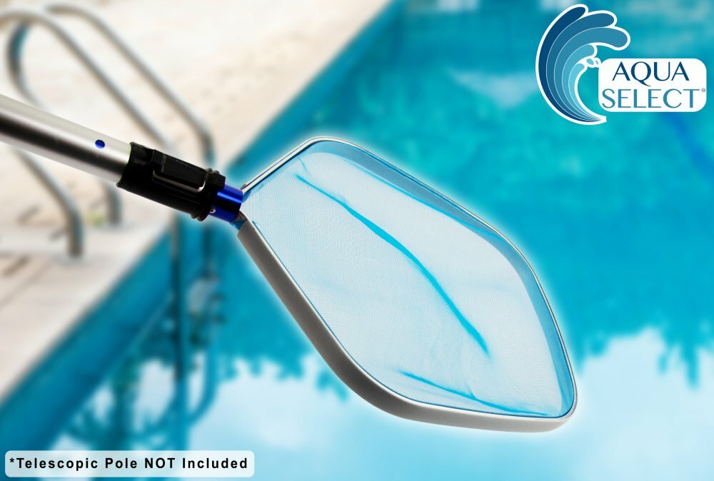 Aqua Select In-Ground & Above Ground Aluminum Swimming Pool Leaf Hand Skimmer