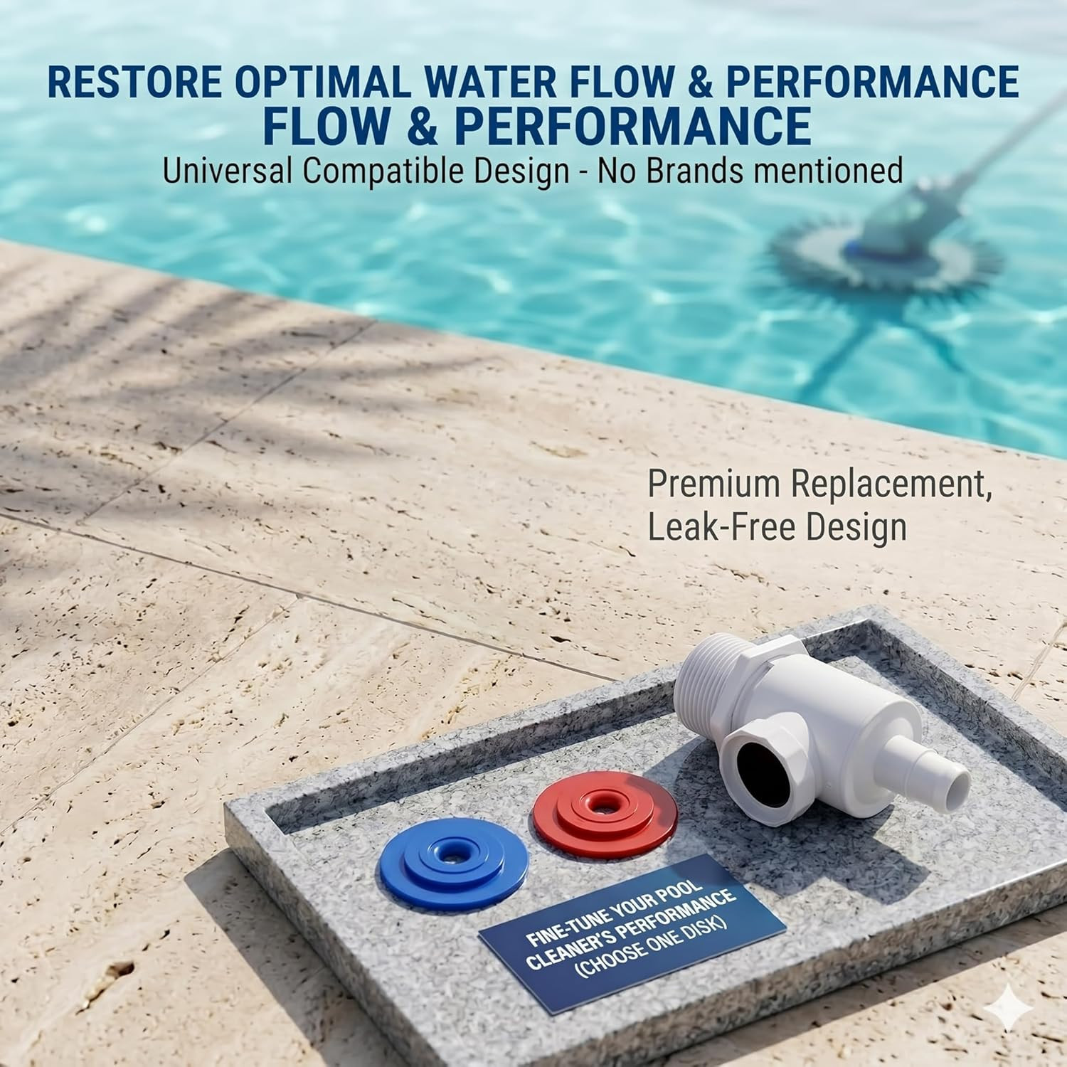 9-100-9001 Universal Wall Fitting Connector Assembly for Pool Cleaner Parts – Re