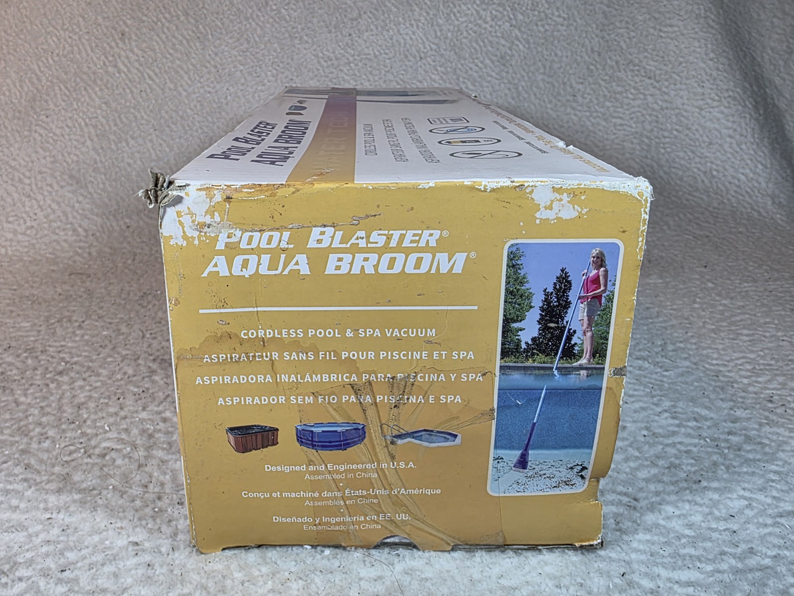 Water Tech Pool Blaster Aqua Broom Handheld Battery Operated Spa & Pool Vacuum