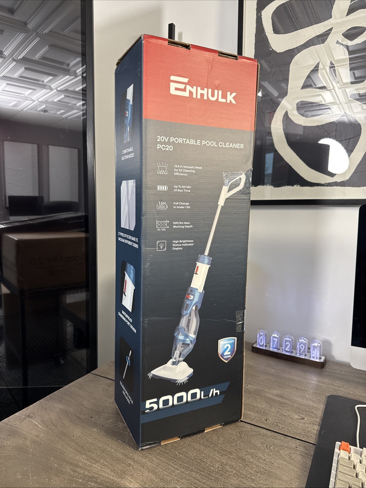 Cordless Pool Vacuum with Dual Mode & 22 GPM Suction for In/Above Ground Pools