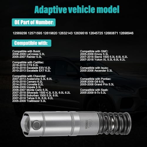 (OEM Parts) 4PCS 12569256 Active Fuel Management (AFM) DOD Valve Lifter For