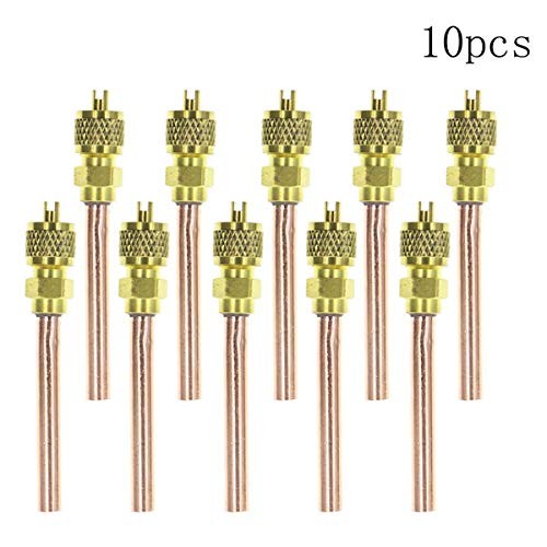 10PCS Stem HVAC AC Schrader System Vacuum 1/4&Prime; SAE1/4&Prime; OD2.75&Prime; AC
