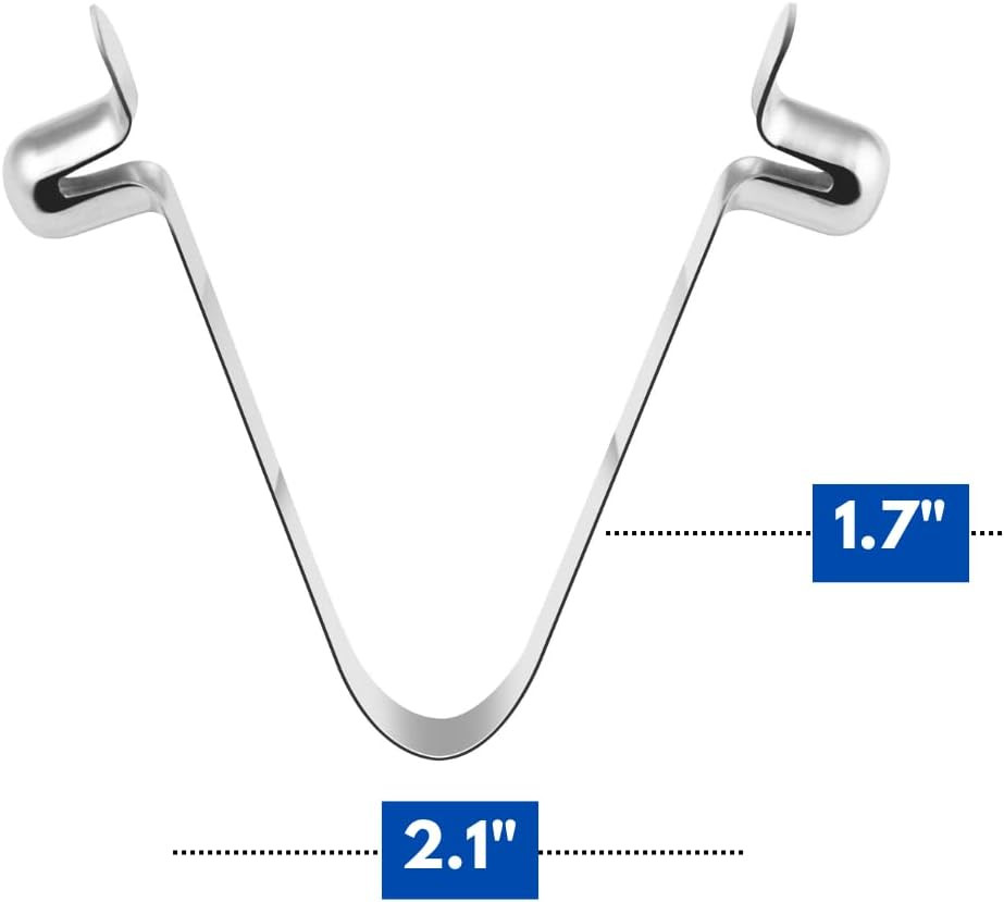Stainless Steel Pool Butterfly V Clips, 6 Pack, Strong Replacement