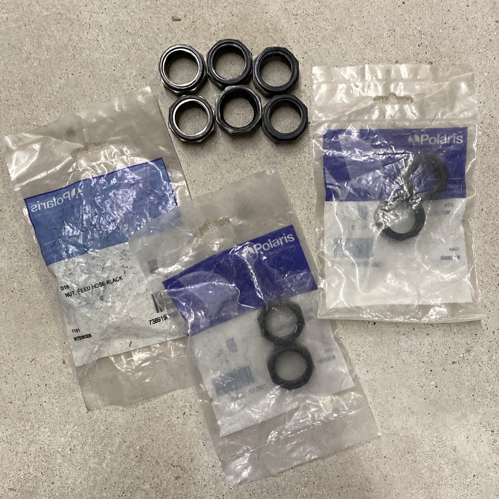 Lot Of 12 Feed Hose Nut D16 Polaris Cleaners Pool 180 280 380 480 D16 WB1