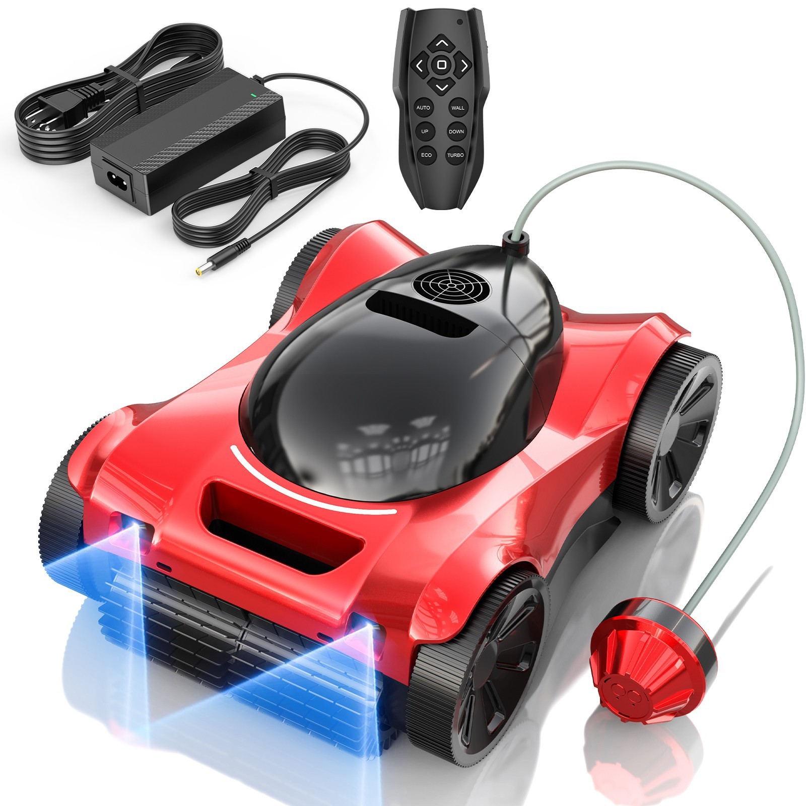 New 22V 10400mAh Cordless Robotic Pool Cleaner Wall Climbing 300W 600m² Coverage