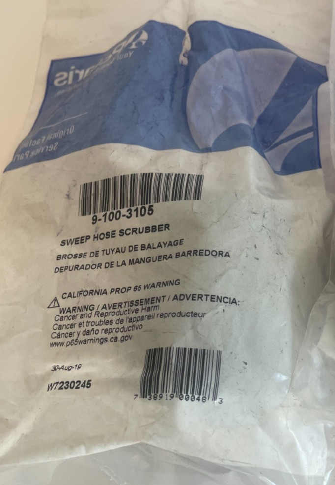 New in bag, Genuine OEM Polaris Sweeper Hose Scrubber (Part 9-100-3105)
