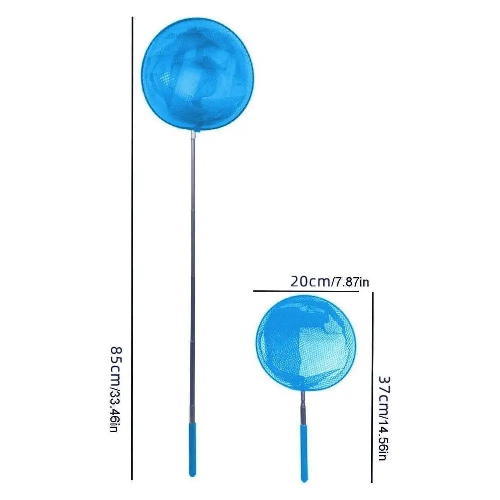 Pool Skimmer Net with Telescopic Pole Swimming Pool Leaf Cleaning Fishing Net