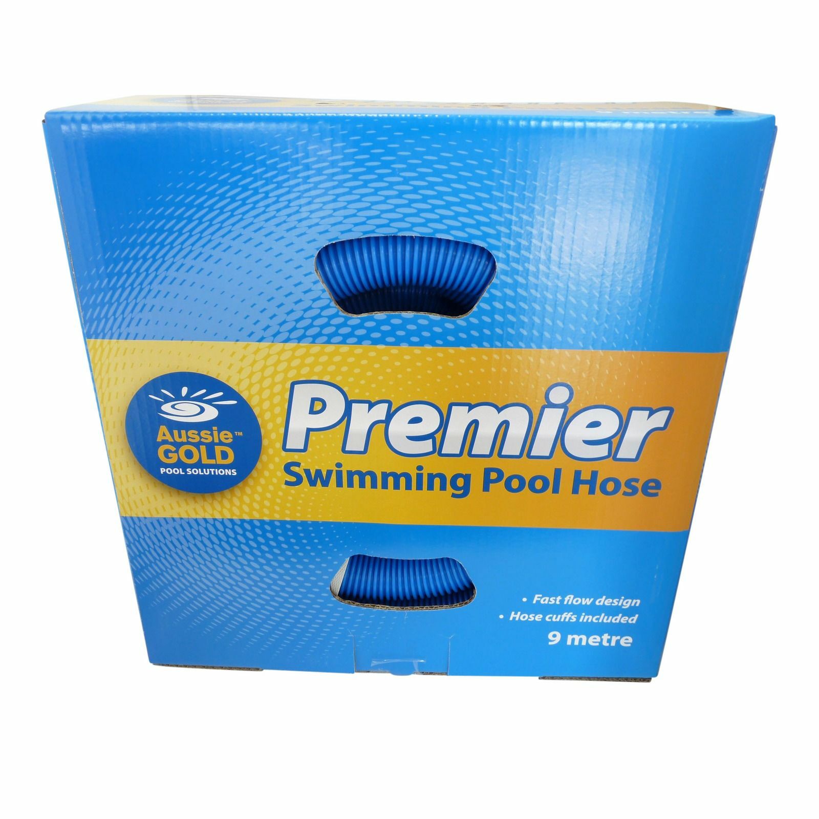 Aussie Gold 9m x 38mm Vacuum Flexible Swimming Pool Vac Hose 2yr Warranty