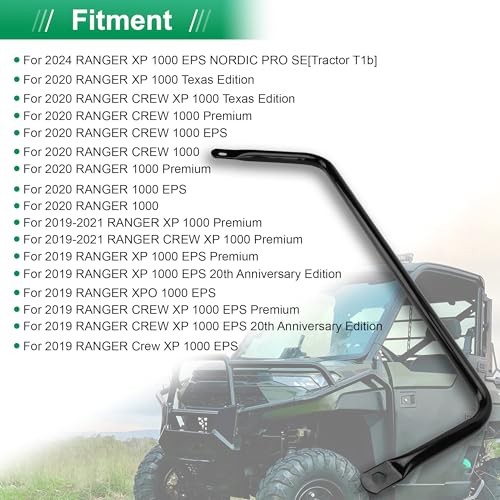 Glossy Black Stabilizer Tube 5341248-458 – Compatible with Polaris Ranger 1000