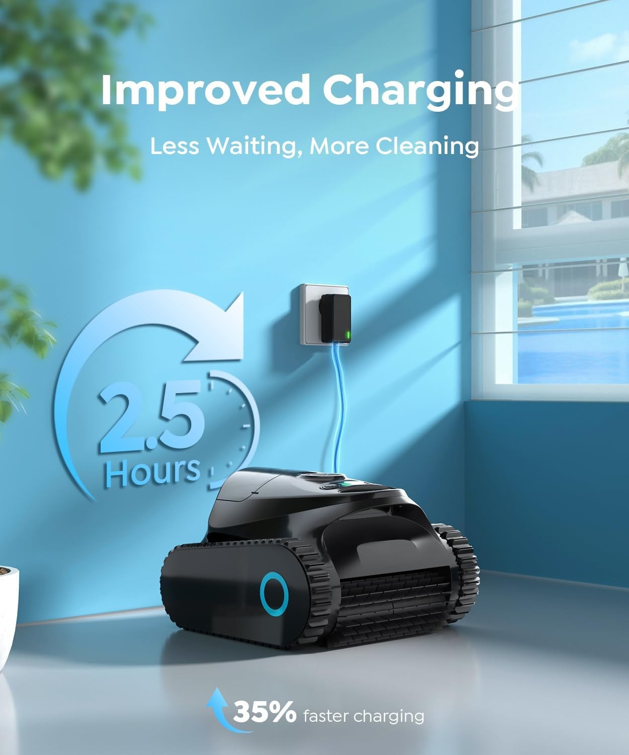 TALOSBO C1 Cordless Robotic Pool Vacuum Cleaner