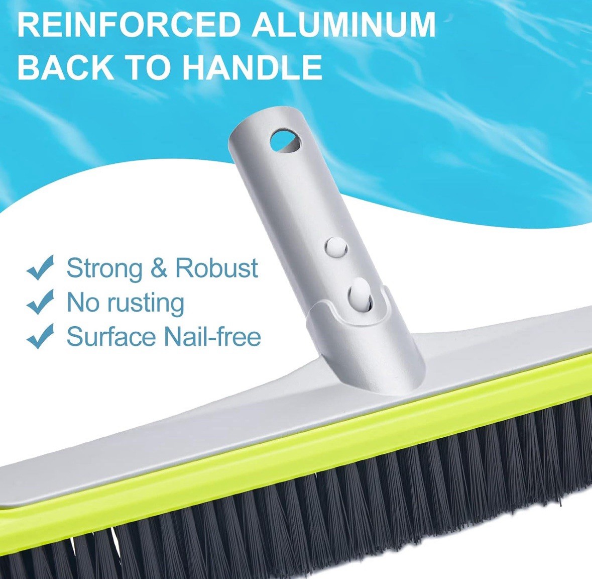 Swimming Pool Wall Brush 17.5 Inch