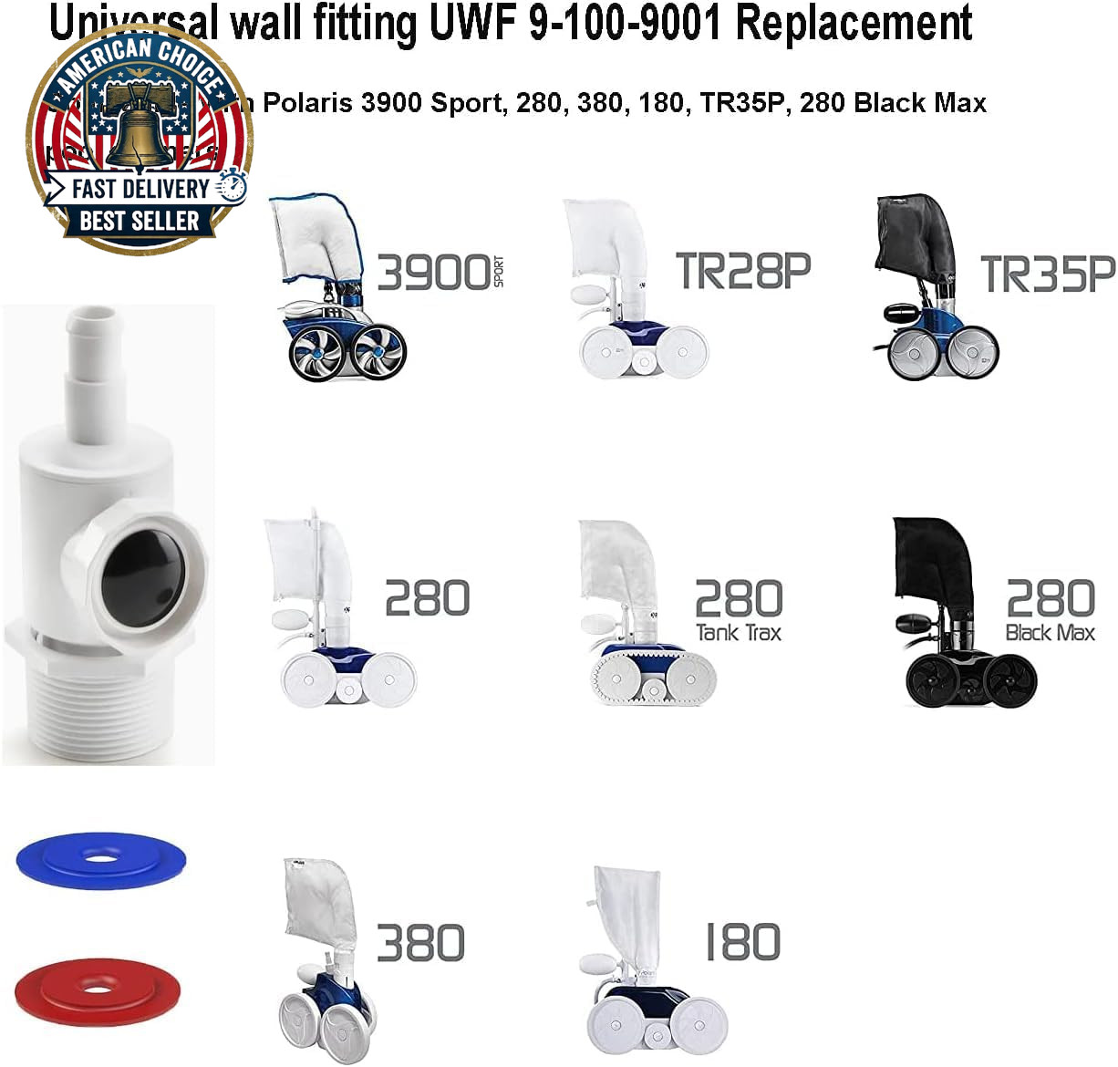 Universal Wall Fitting UWF Connector Assembly 9-100-9001/Wall Fitting Complete E