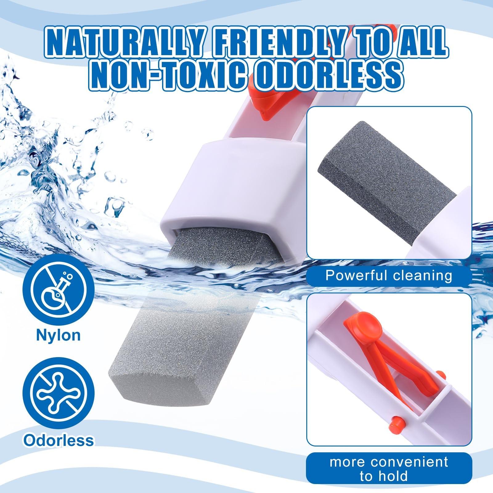 6 Pcs Pool Cleaning Kit 5 Inch Stainless Steel Pool Brush Pumice Stone Metal …