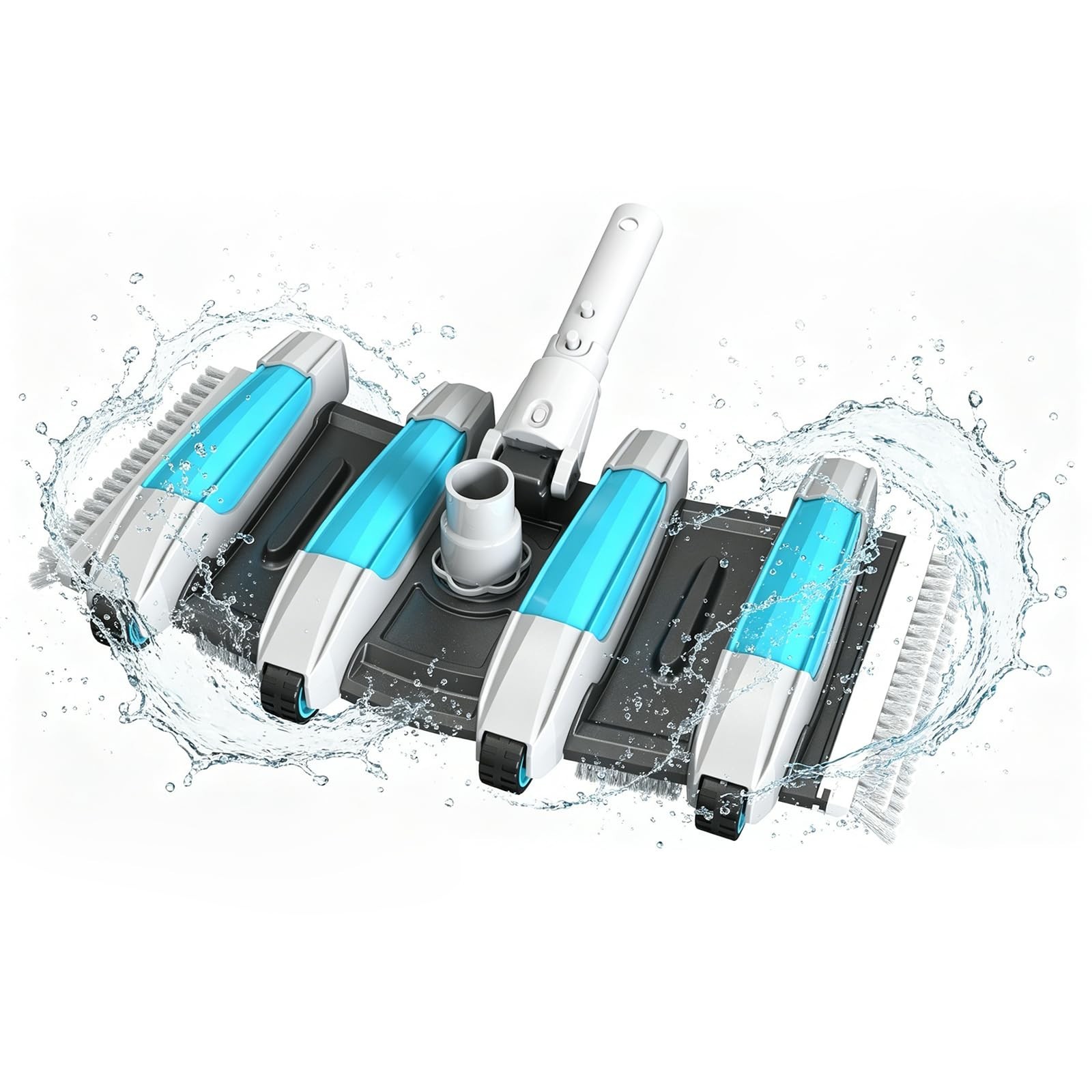 17.5&Prime; Pool Vacuum Head – Hydrodynamic Design, Flexible & Weighted for All Surfac