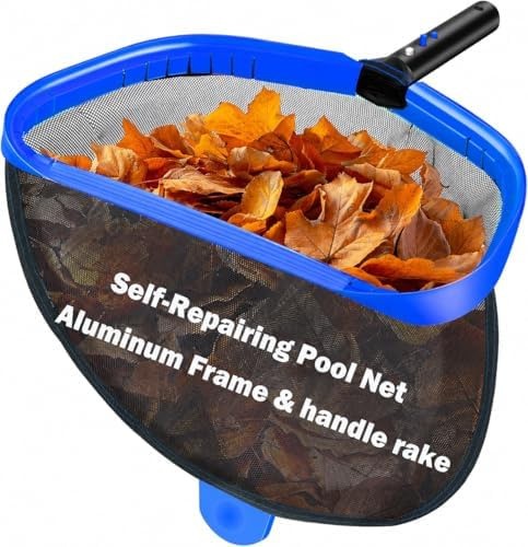 17.5&Prime; Pool Skimmer Net, Pool Net Skimmer for Cleaning, Large Deep Replacement…