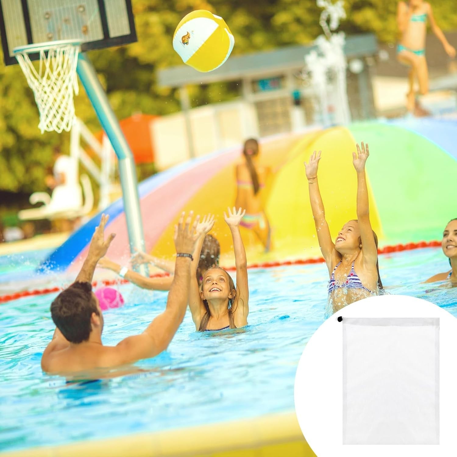Effortless Cleaning with 4PCS Fine Mesh Pool Vacuum Bags – Drawstring Included