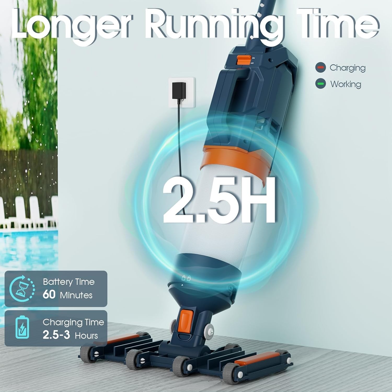 AQUAFYSH Handheld Pool Vacuum 14 » Wide Vacuum Head 070C 2026 MODEL
