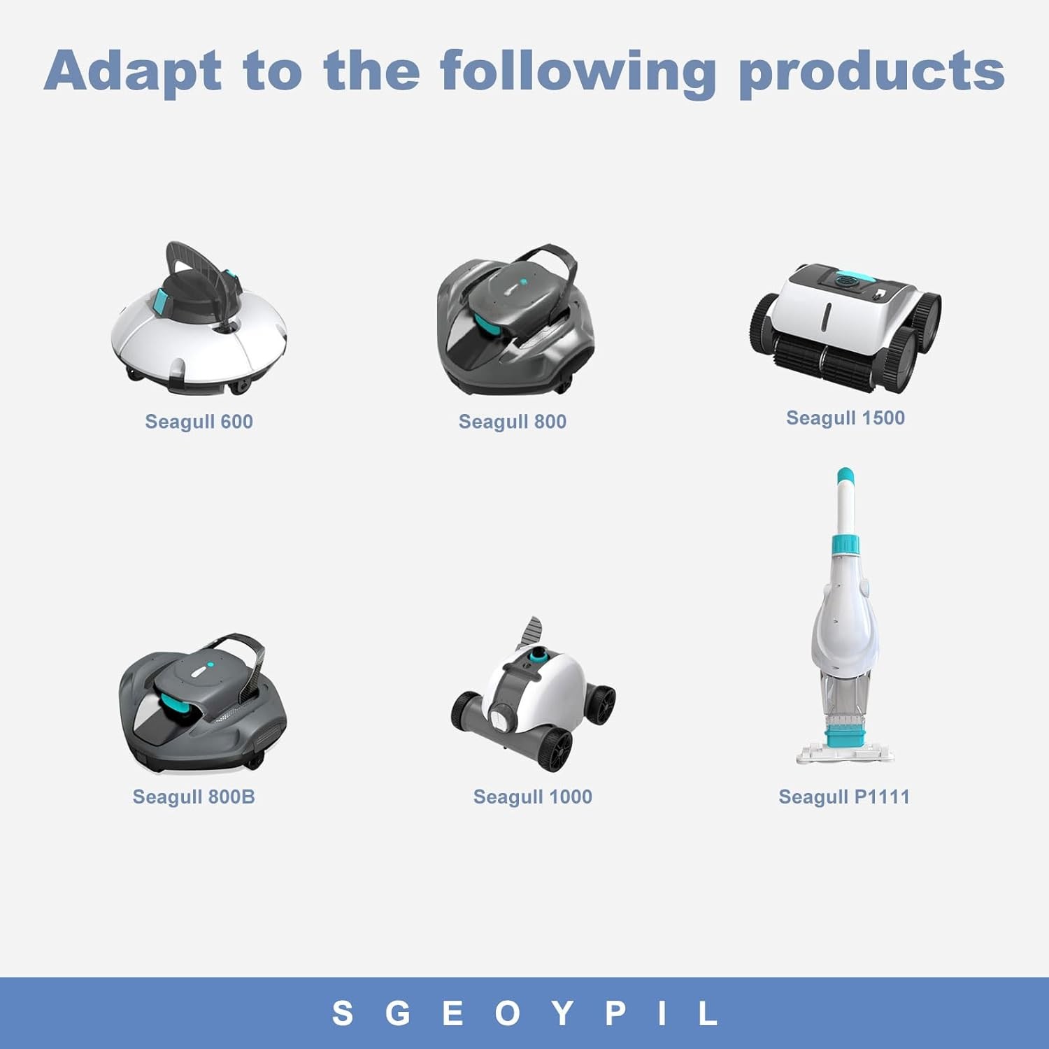 Charger Compatible with Aiper Seagull Cordless Robotic Pool Cleaner Vacuum 600
